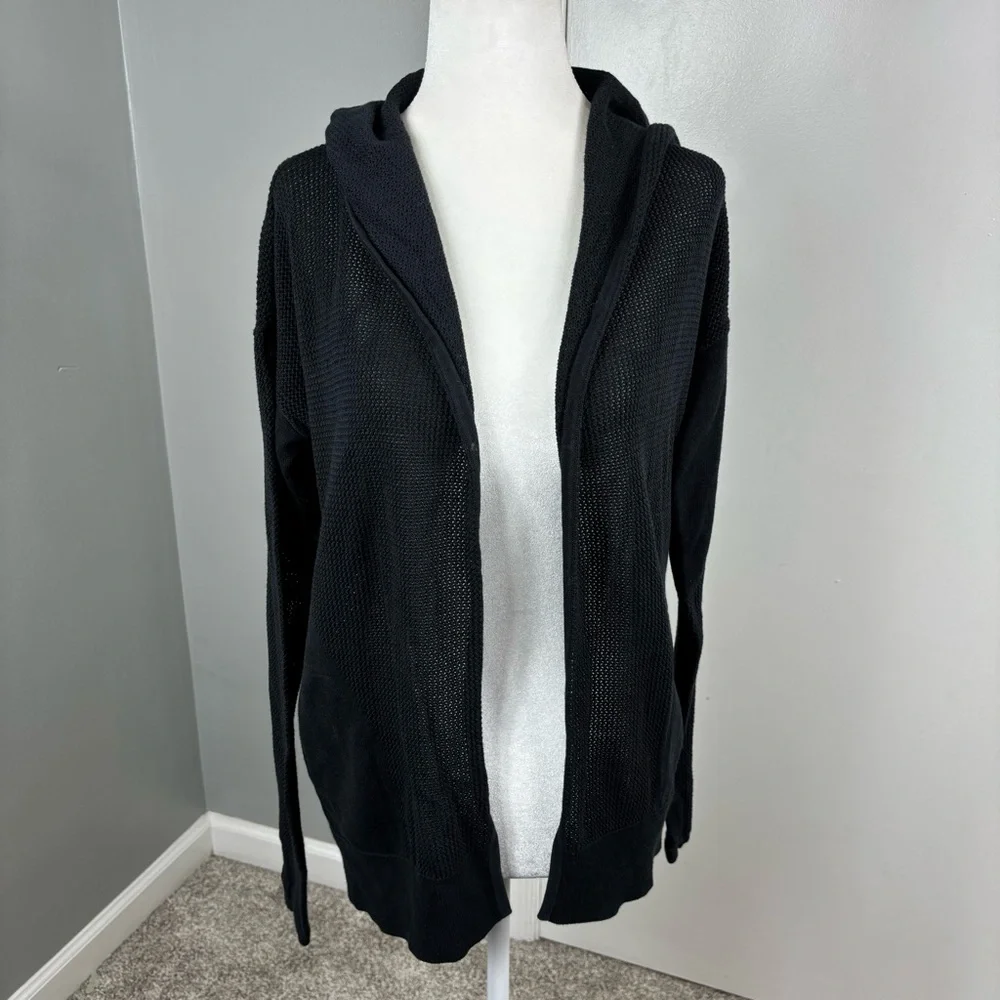 Lululemon Still Movement Wrap Sweater in Black - Picture 2 of 5